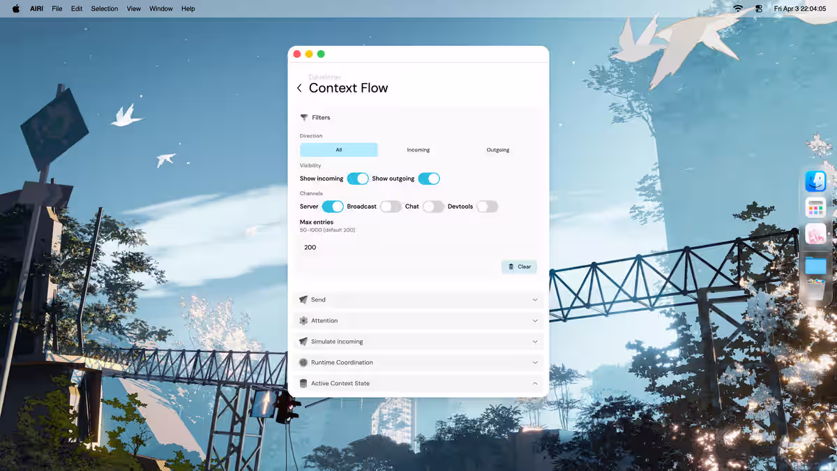Airi Context Flow tool window